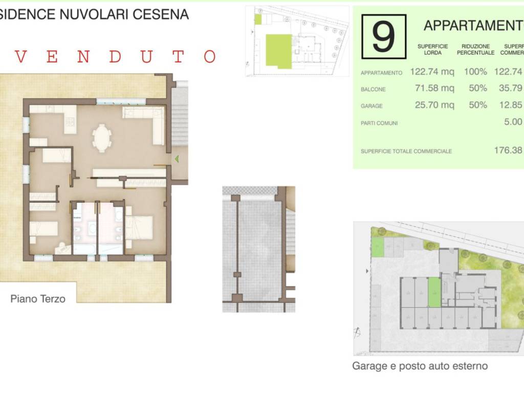 appartamento in vendita a Cesena in zona Torre del Moro