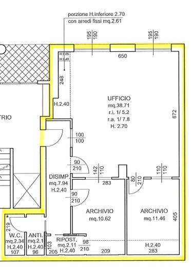 ufficio in vendita a Cesena in zona Centro Storico