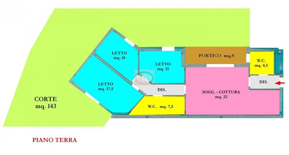 appartamento in vendita a Cesena in zona Ponte Pietra