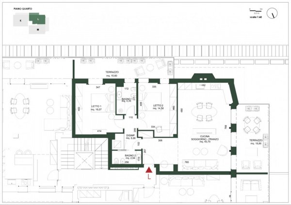 appartamento in vendita a Cesena in zona Centro Storico