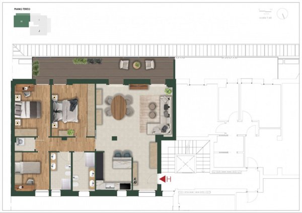 appartamento in vendita a Cesena in zona Centro Storico