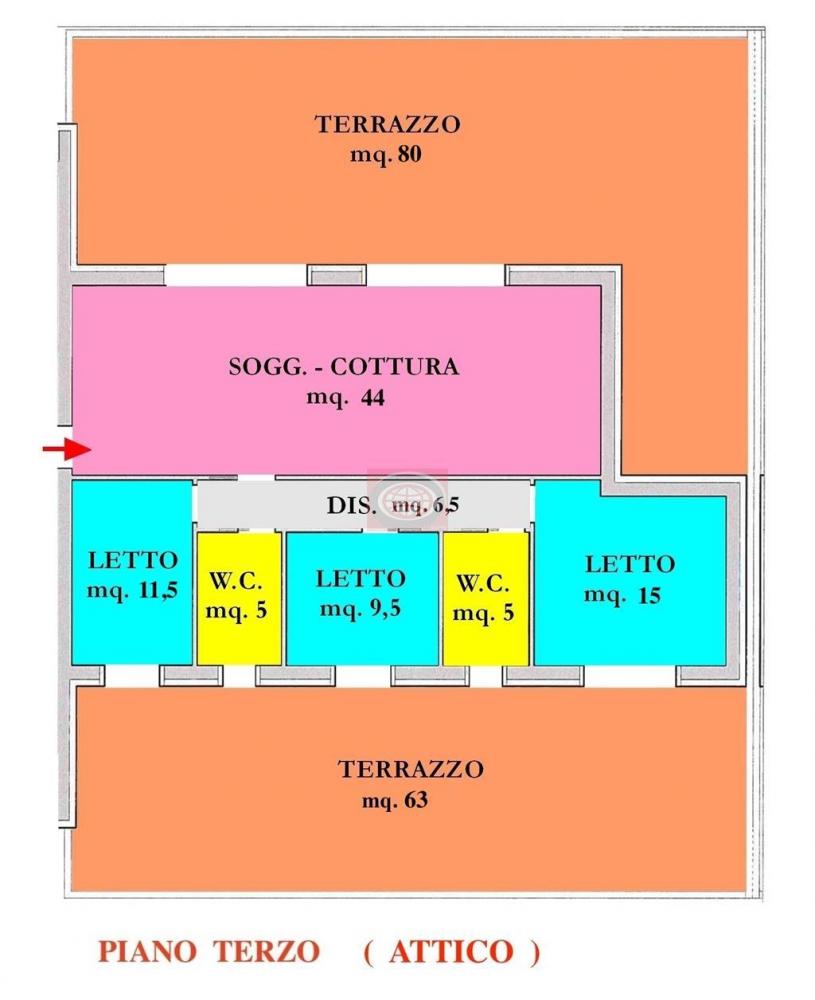 appartamento in vendita a Cesena in zona Torre del Moro