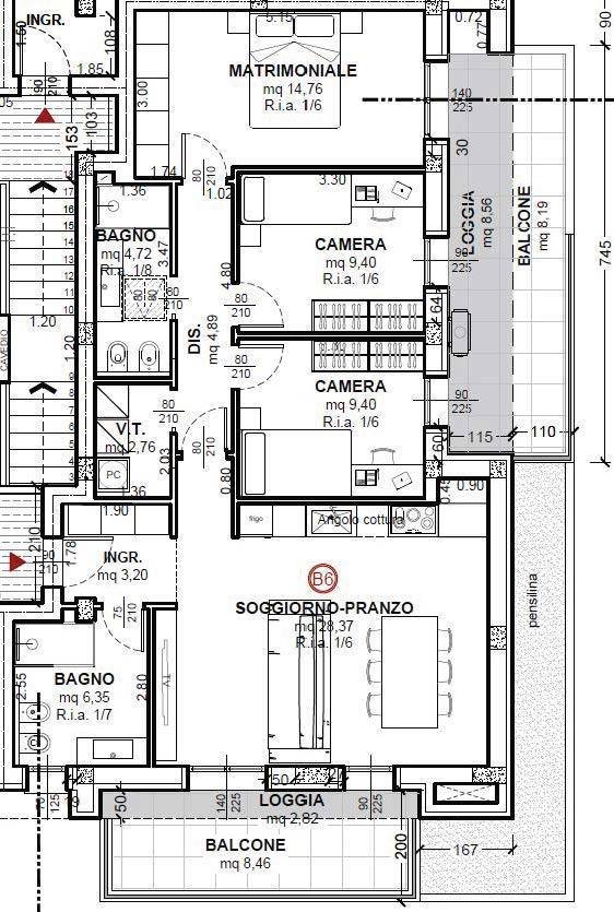 appartamento in vendita a Cesena in zona Budrio