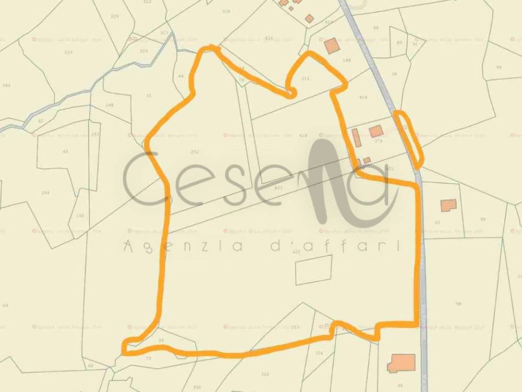 terreno agricolo in vendita a Cesena in zona Montereale