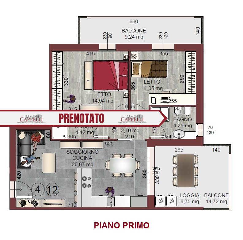 appartamento in vendita a Forlì