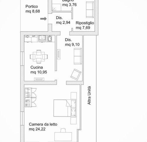 appartamento in vendita a Forlì in zona Villafranca di Forlì