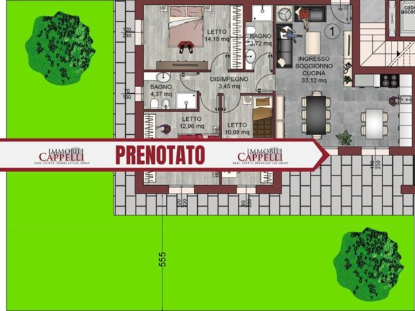 appartamento in vendita a Forlì in zona Coriano