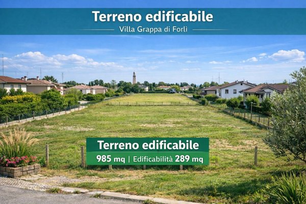 terreno edificabile in vendita a Forlì in zona Villagrappa