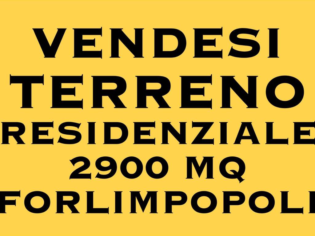 terreno edificabile in vendita a Forlimpopoli