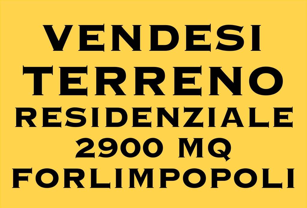 terreno edificabile in vendita a Forlimpopoli