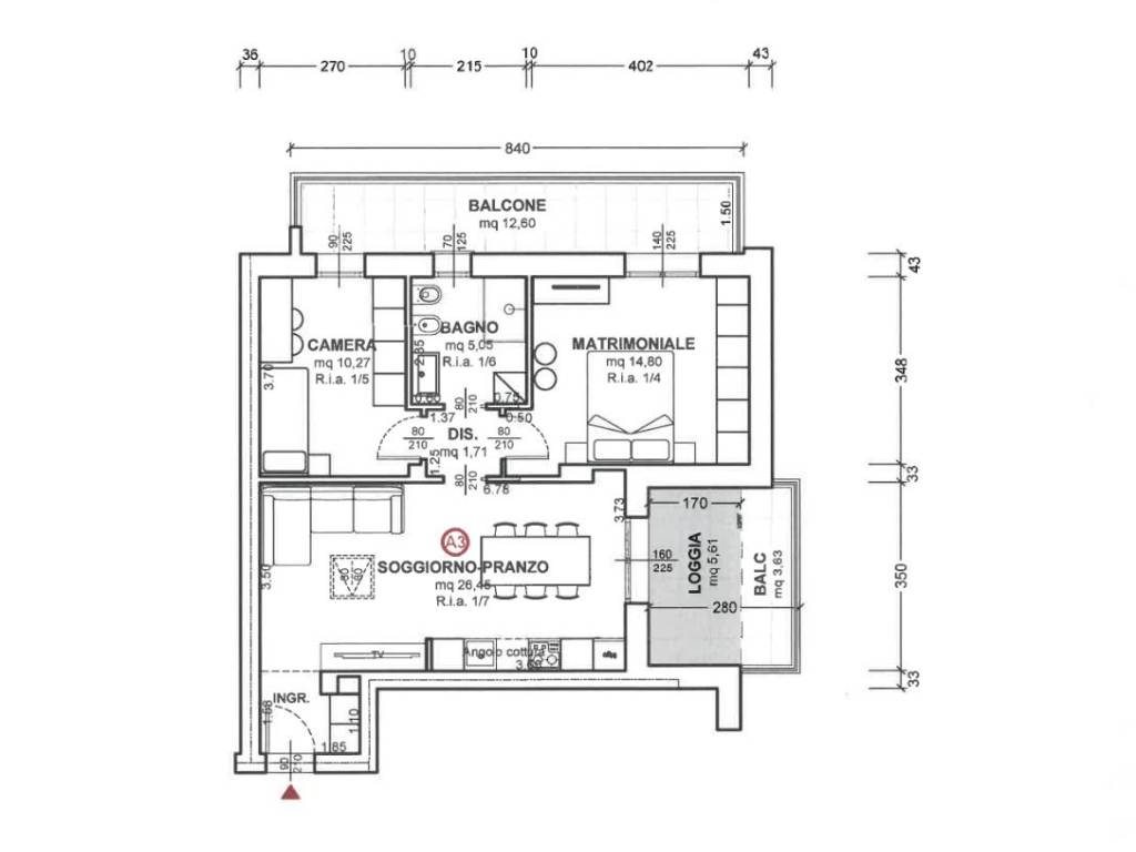 appartamento in vendita a Gambettola