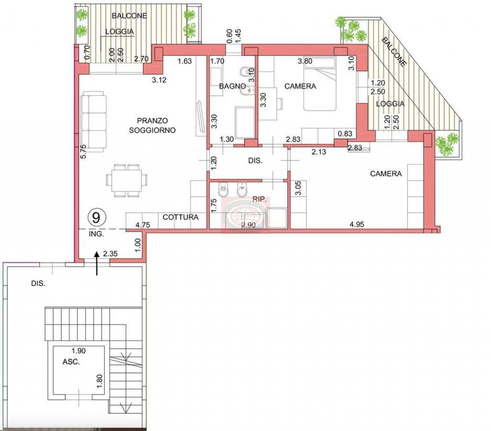 appartamento in vendita a San Mauro Pascoli