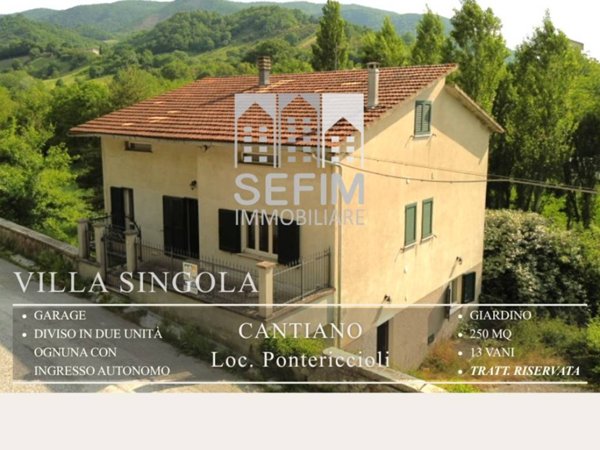 casa indipendente in vendita a Cantiano in zona Pontericciòli