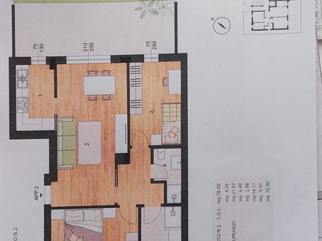 appartamento in vendita a Fano in zona Roncosambaccio