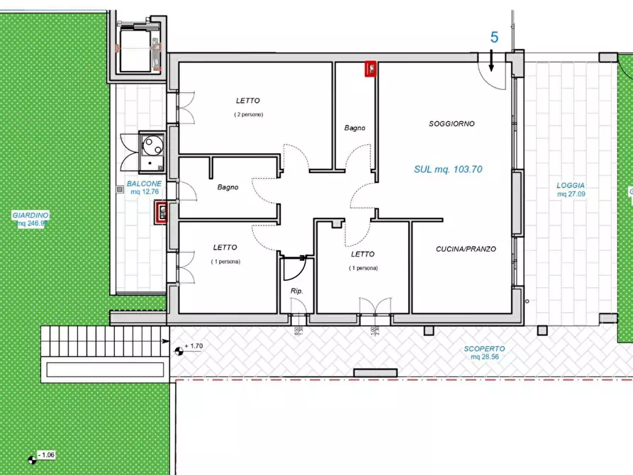 appartamento in vendita a Fano