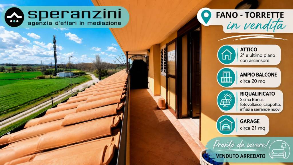 appartamento in vendita a Fano in zona Torrette