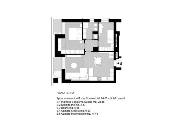 appartamento in vendita a Gabicce Mare