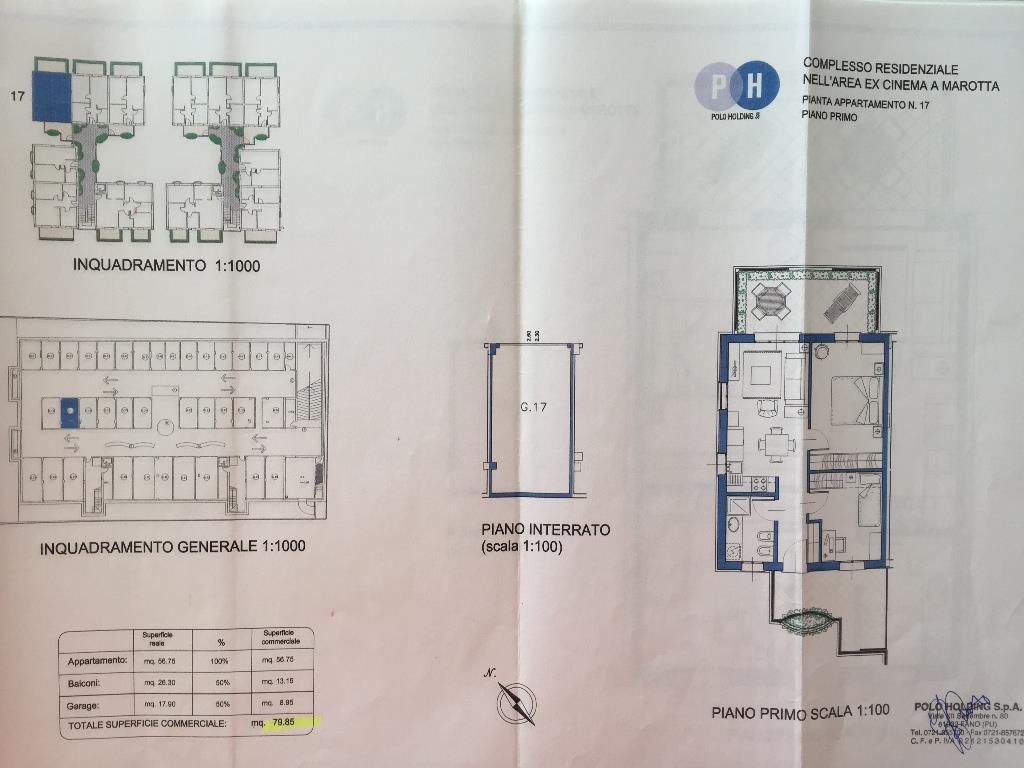 appartamento in vendita a Mondolfo in zona Marotta