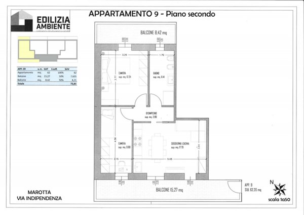 appartamento in vendita a Mondolfo in zona Marotta
