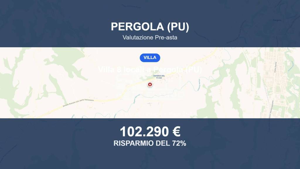 casa indipendente in vendita a Pergola in zona Fenigli