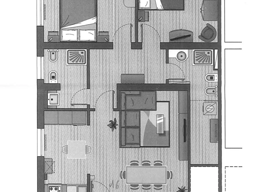 appartamento in vendita a Pesaro in zona Santa Veneranda
