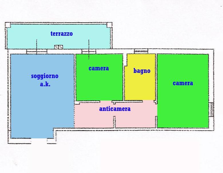 appartamento in vendita a Pesaro in zona Monteciccardo