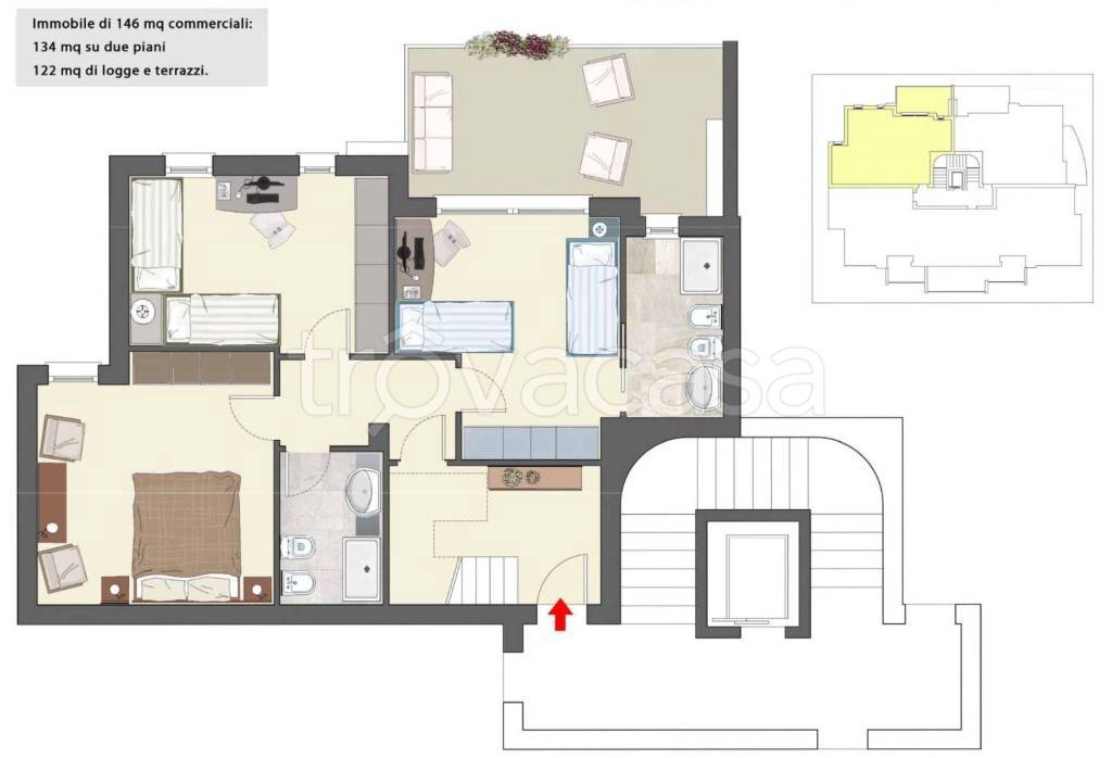 appartamento in vendita a Pesaro in zona Soria