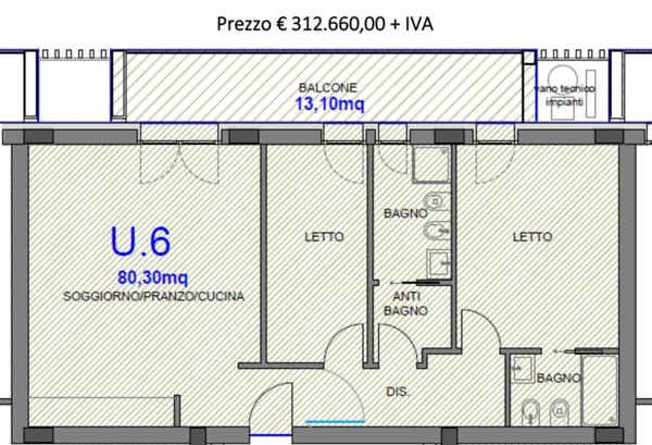 appartamento in vendita a Pesaro in zona Mare