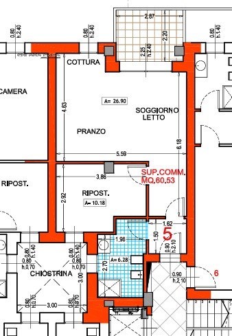 appartamento in vendita a Pesaro in zona Mare