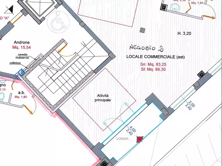 locale commerciale in vendita a Pesaro in zona Pantano