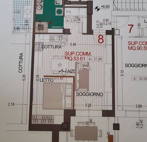 appartamento in vendita a Pesaro in zona Montegranaro