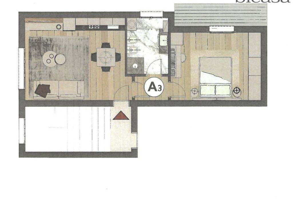 appartamento in vendita a Pesaro in zona Soria