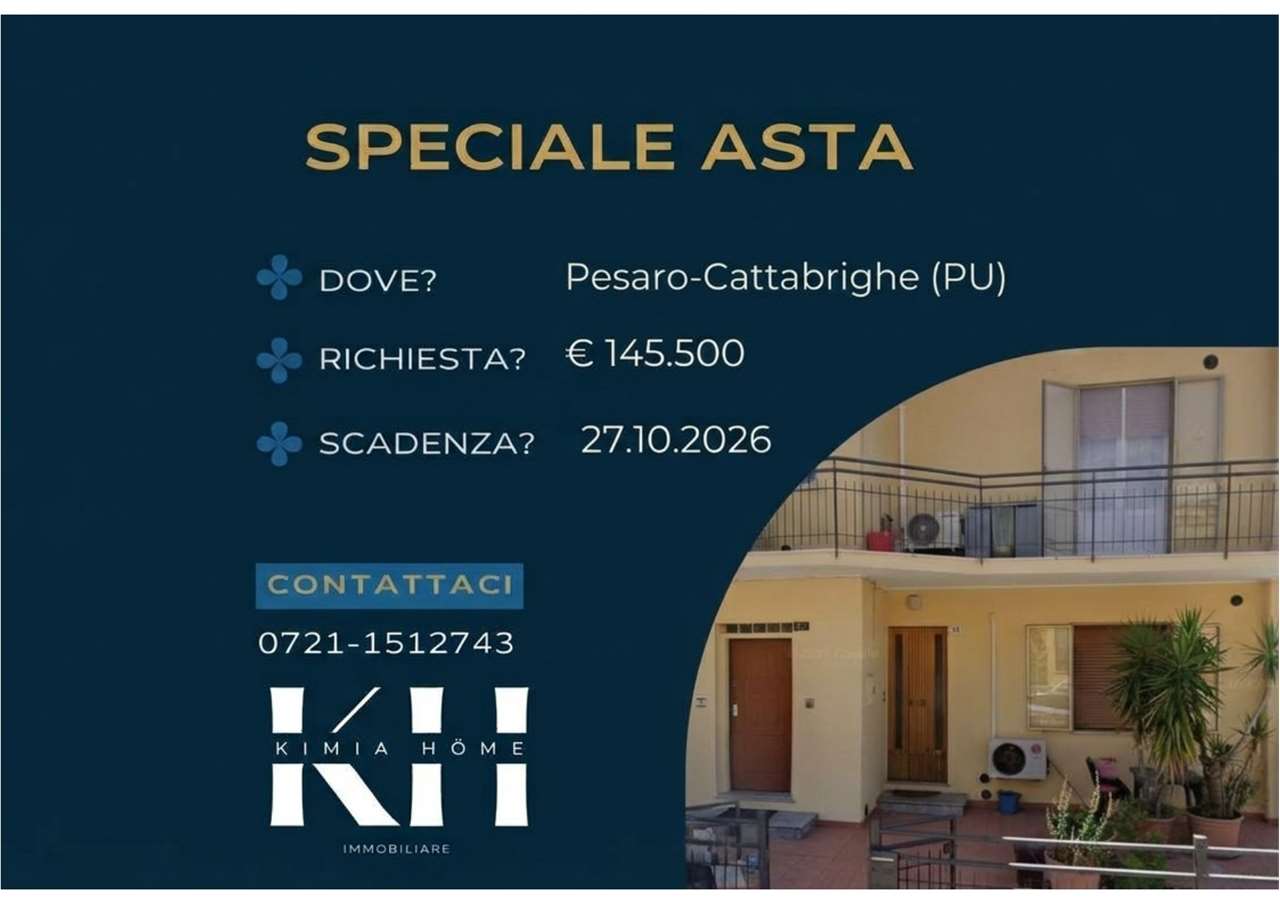 appartamento in vendita a Pesaro in zona Cattabrighe