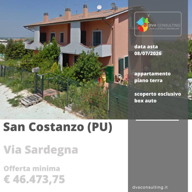 appartamento in vendita a San Costanzo