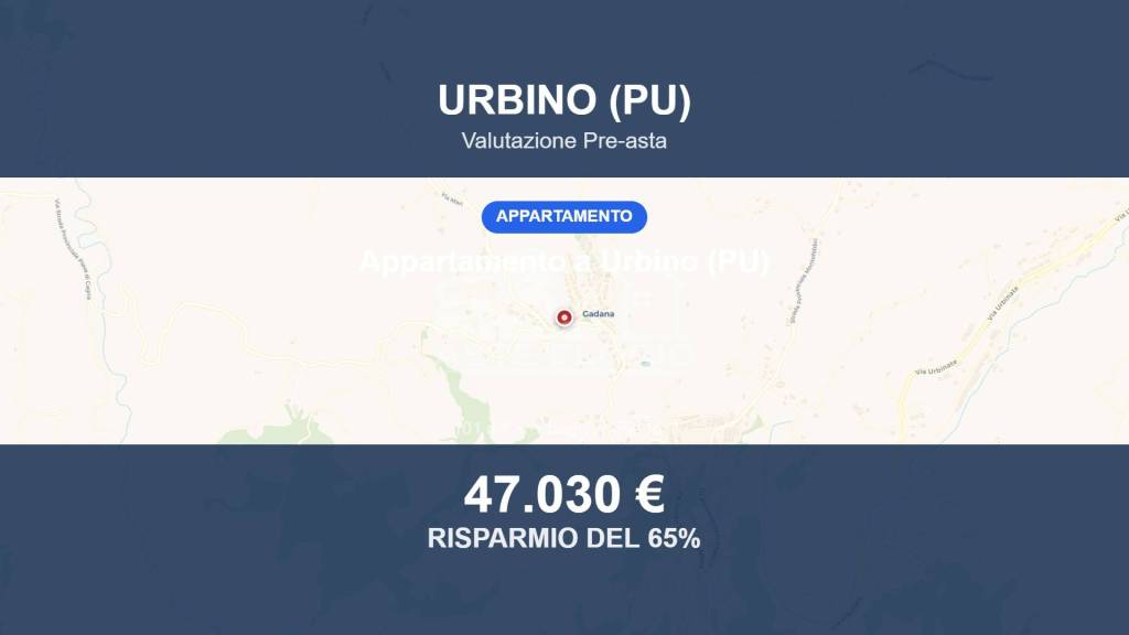 appartamento in vendita ad Urbino in zona Gadana