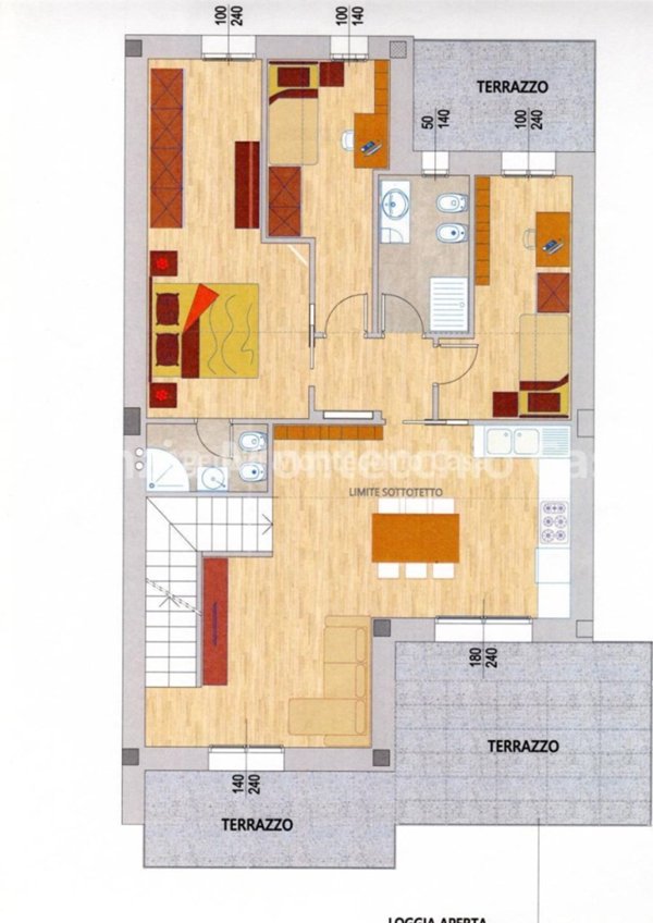 appartamento in vendita a Vallefoglia in zona Montecchio