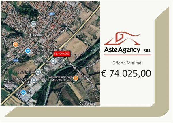 appartamento in vendita a Colli al Metauro in zona Calcinelli