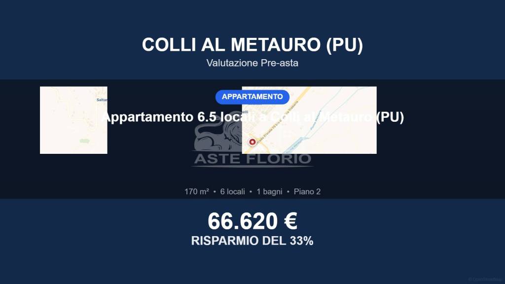 appartamento in vendita a Colli al Metauro in zona Calcinelli