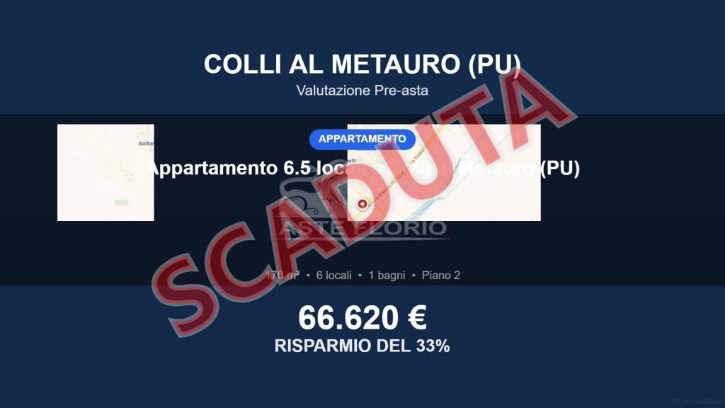 appartamento in vendita a Colli al Metauro in zona Calcinelli