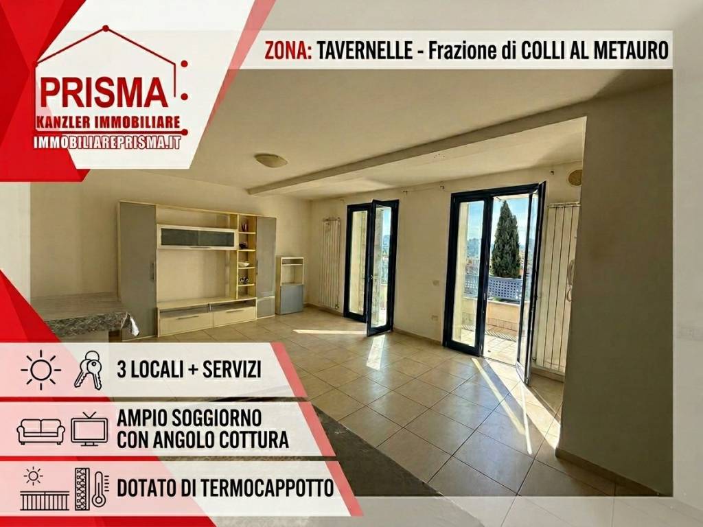 appartamento in vendita a Colli al Metauro in zona Tavernelle