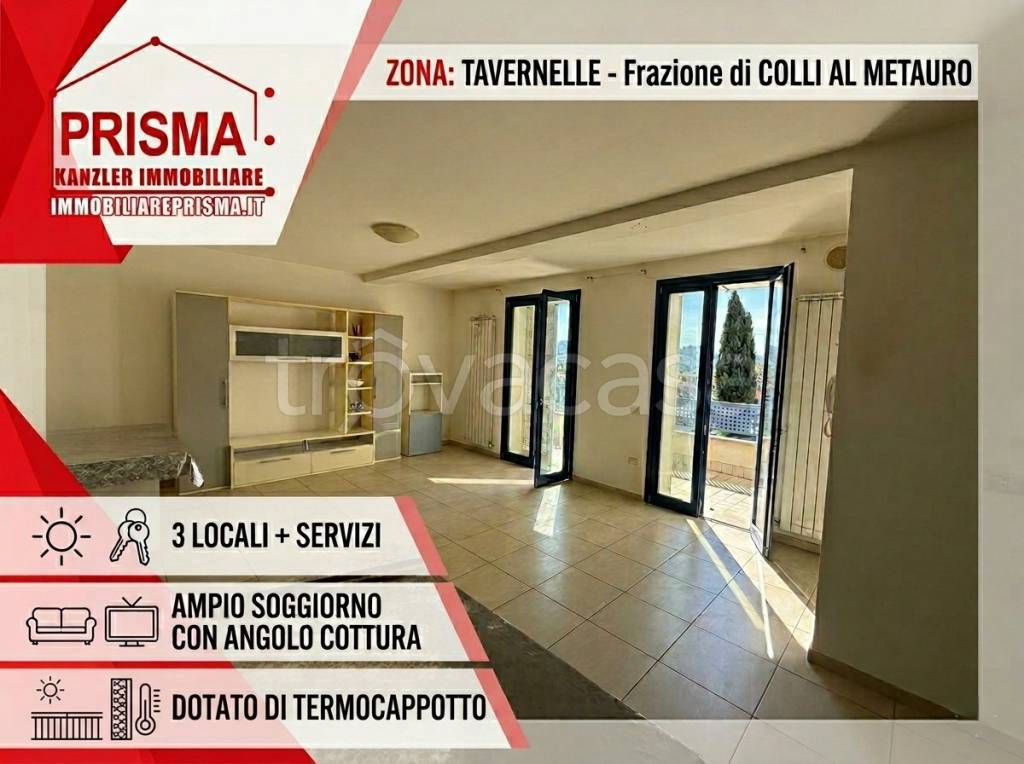 appartamento in vendita a Colli al Metauro in zona Tavernelle