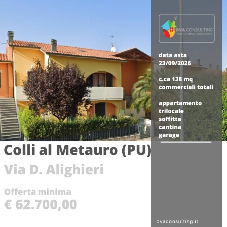 appartamento in vendita a Colli al Metauro in zona Villanova