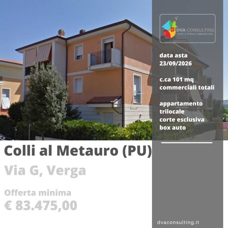 appartamento in vendita a Colli al Metauro in zona Calcinelli