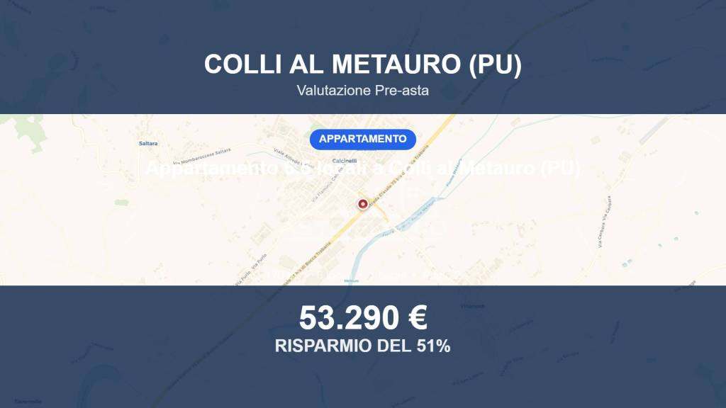 appartamento in vendita a Colli al Metauro in zona Calcinelli