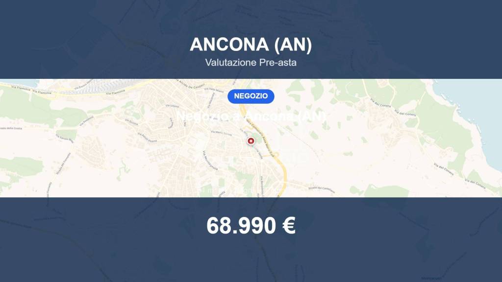 negozio in vendita ad Ancona in zona Tavernelle