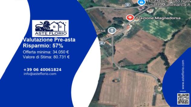 terreno agricolo in vendita ad Arcevia in zona Magnadorsa