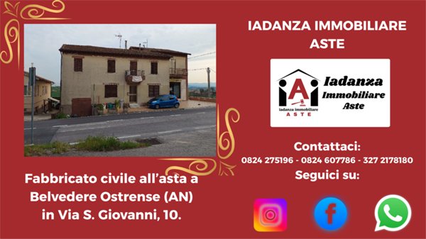 casa indipendente in vendita a Belvedere Ostrense in zona Madonna del Sole