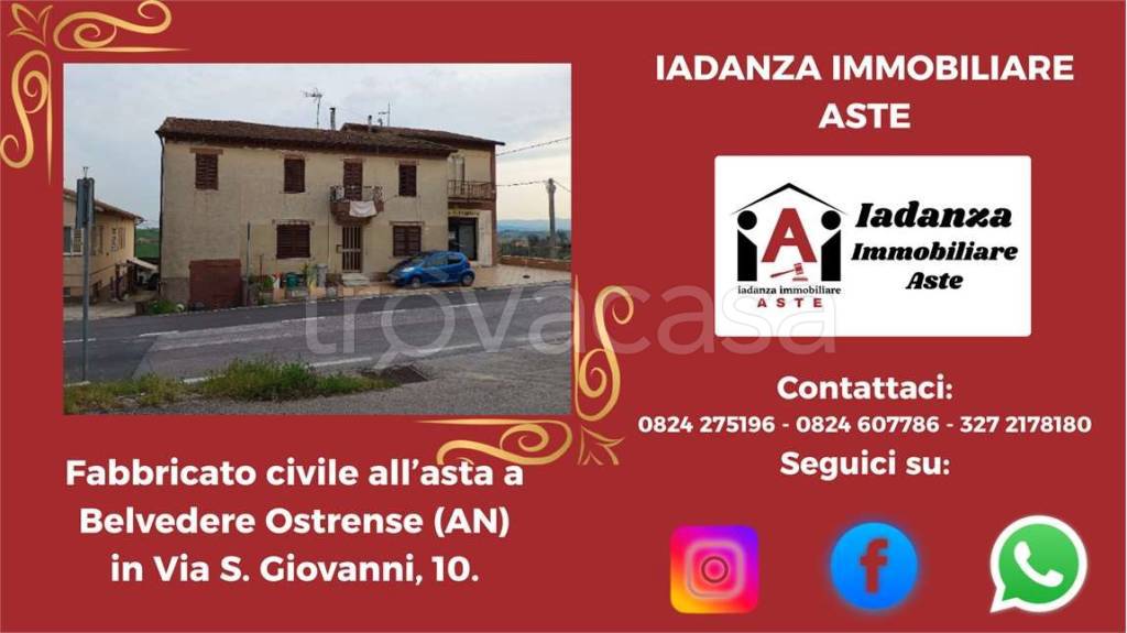 casa indipendente in vendita a Belvedere Ostrense in zona Madonna del Sole