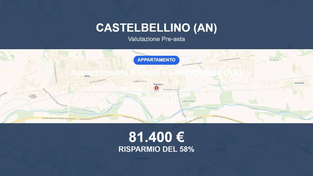 appartamento in vendita a Castelbellino in zona Stazione