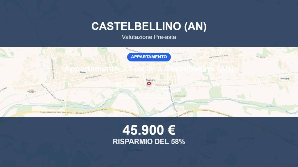 appartamento in vendita a Castelbellino in zona Stazione